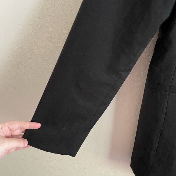H&M Divided Women S Black Twill Career Oversized Single Breasted Blazer NWT - Picture 4 of 11